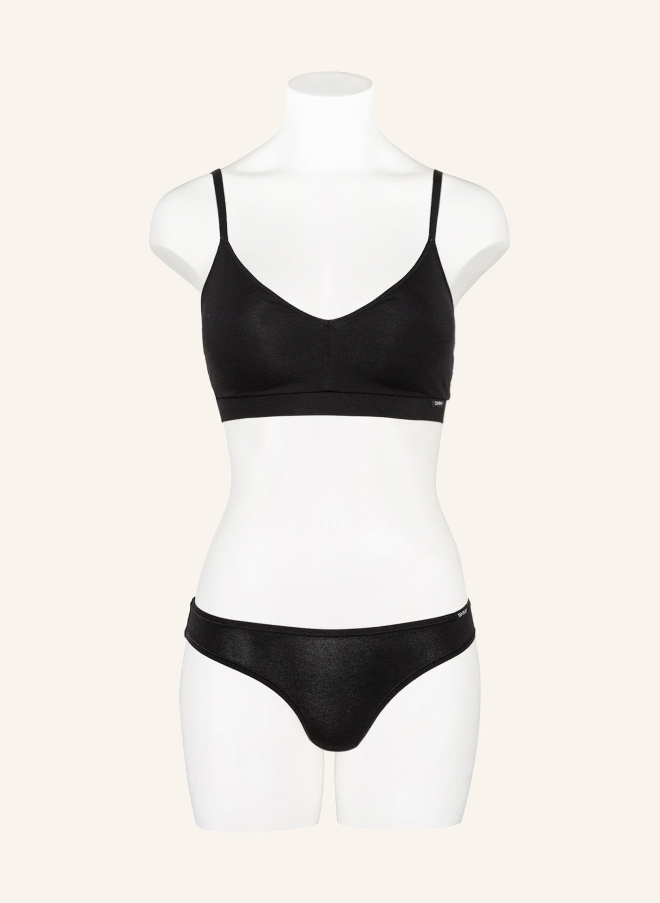 Bustier Skiny EVERY DAY IN COTTON ESSENTIALS, black