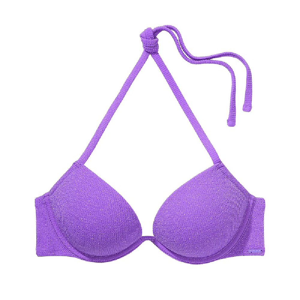 Victoria's Secret Pink Super Push-up bikini top, purple