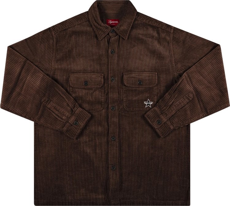 Supreme Corduroy Shirt 'Brown', brown