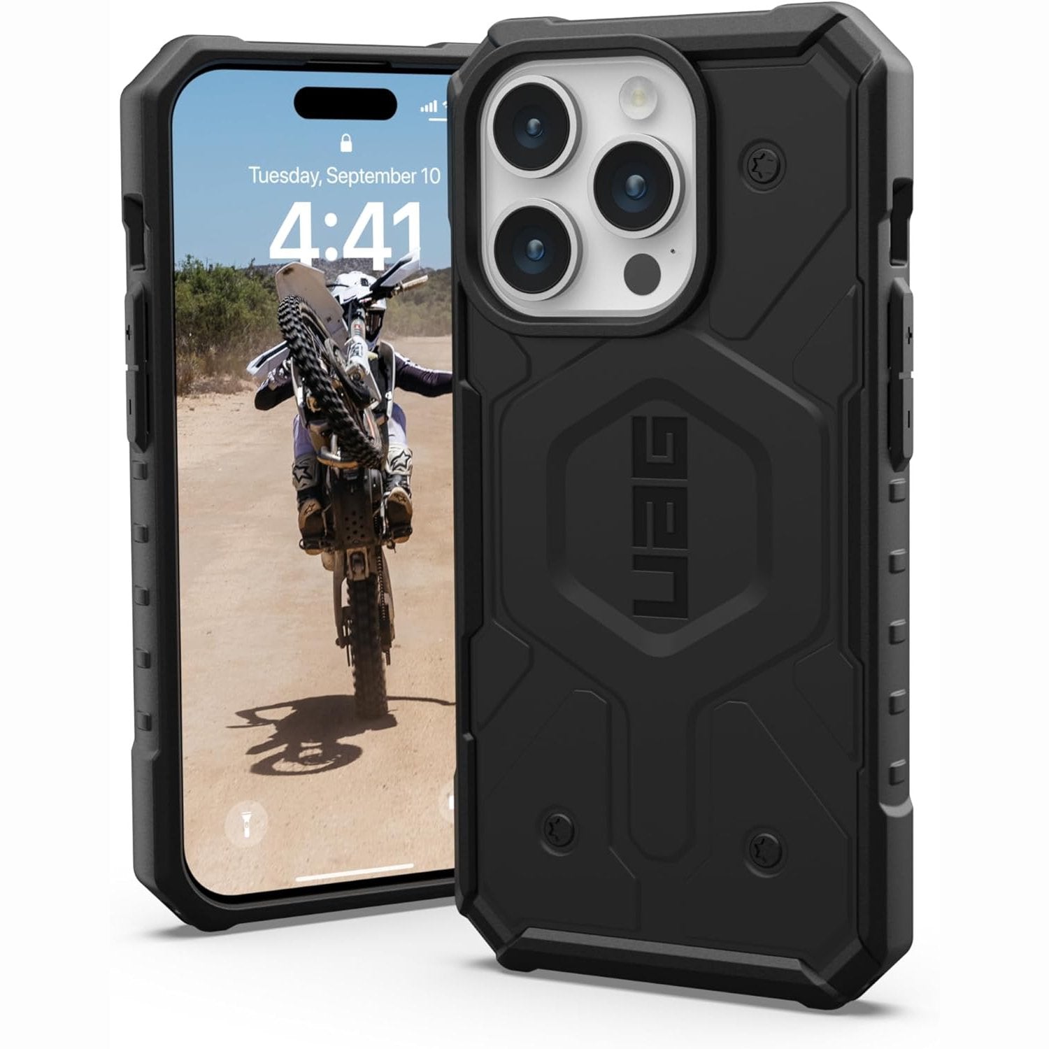 Case UAG Pathfinder for iPhone 15 Pro, Black