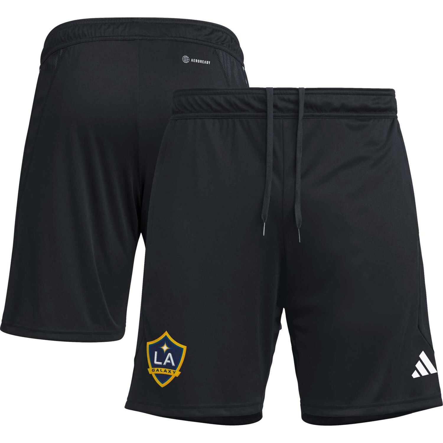 شورت تدريب LA Galaxy 2023 AEROREADY adidas للرجال باللون الأسود