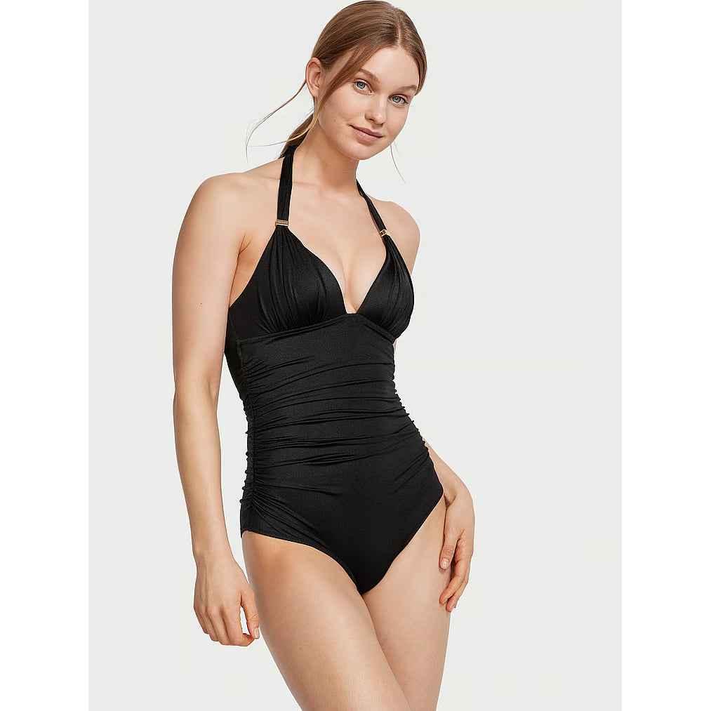 Victoria's Secret Swim The Harlow Push-Up One-Piece Swimsuit, black