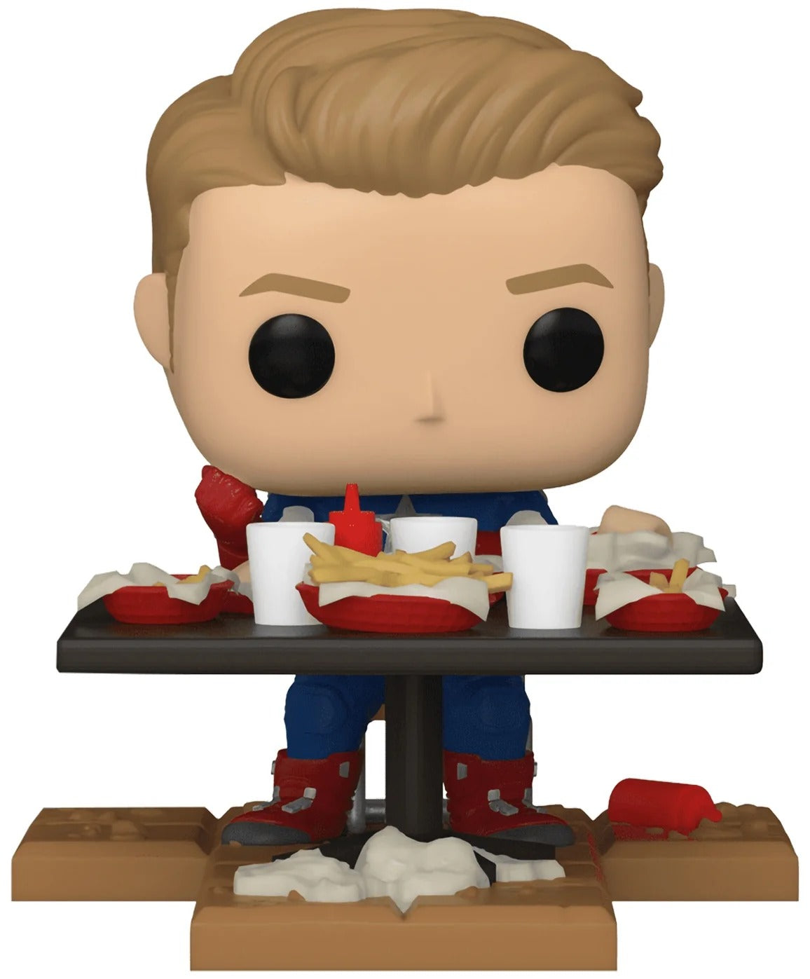 Funko Pop! Deluxe Marvel: Avengers Victory Shawarma Series - Captain America, Figure 4 of 6