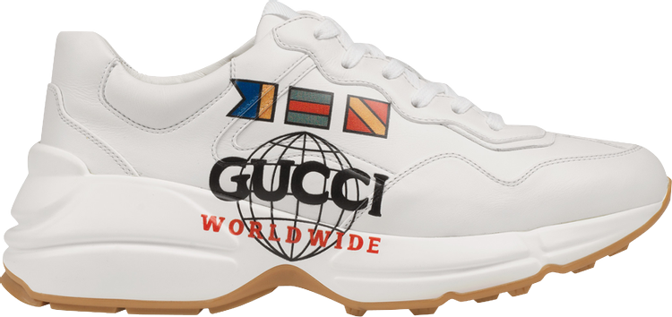 Gucci Wmns Rhyton Worldwide sneakers, white