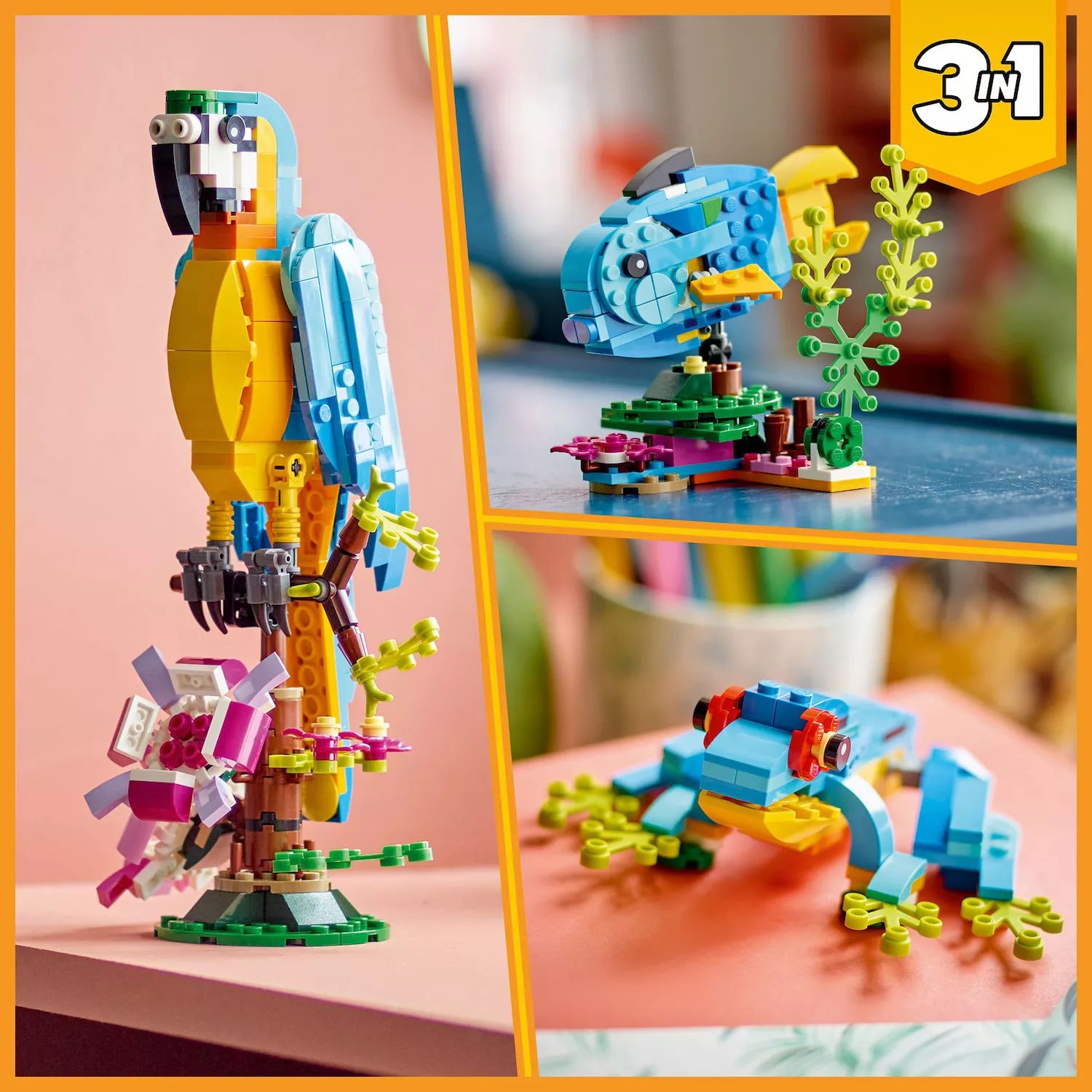 Lego Creator Exotic Parrot 31136 LEGO Construction Toy Set (253 Pieces)