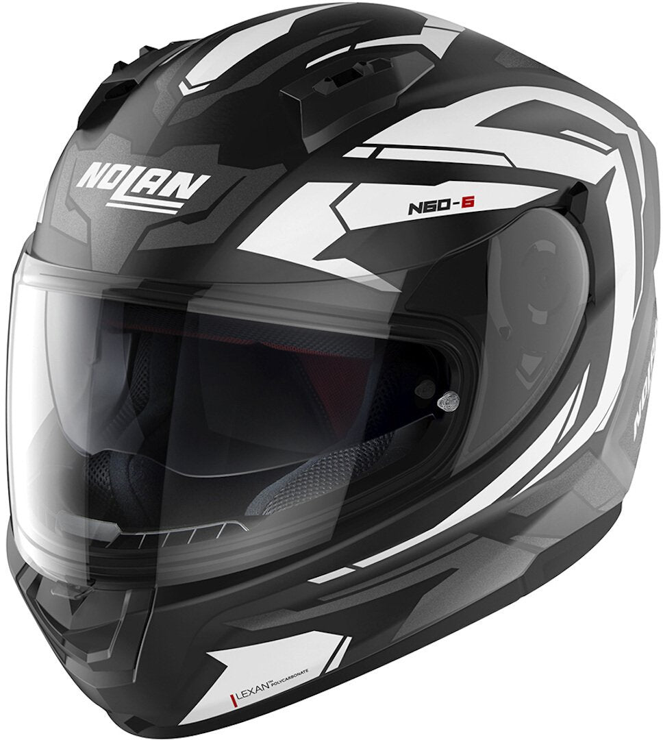 Nolan N60-6 Anchor Helmet, Black/White