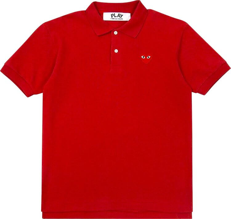 Comme des Garçons PLAY Big Heart Polo 'Red', red