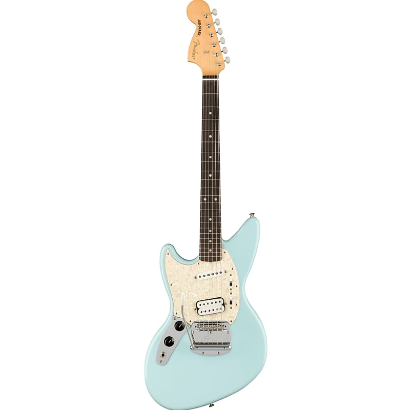 Fender Kurt Cobain Jag-Stang, Left Hand, Rosewood Neck, Sonic Blue Electric Guitar 0141050372