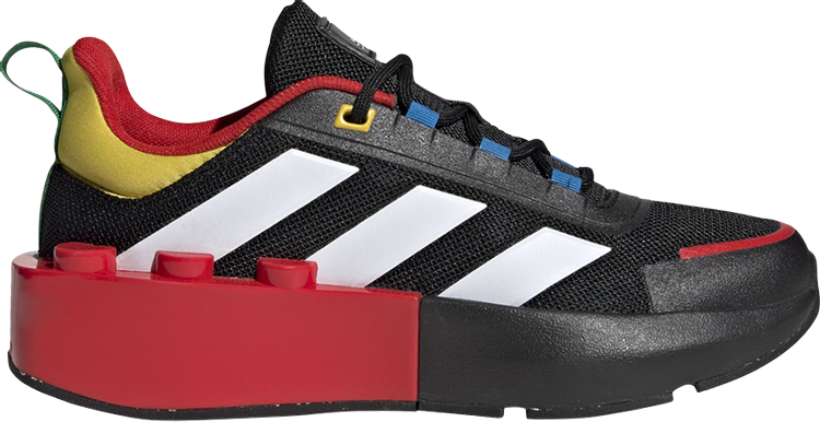 Adidas LEGO x Tech Runner Big Kid 'Black Red' Sneakers, Black