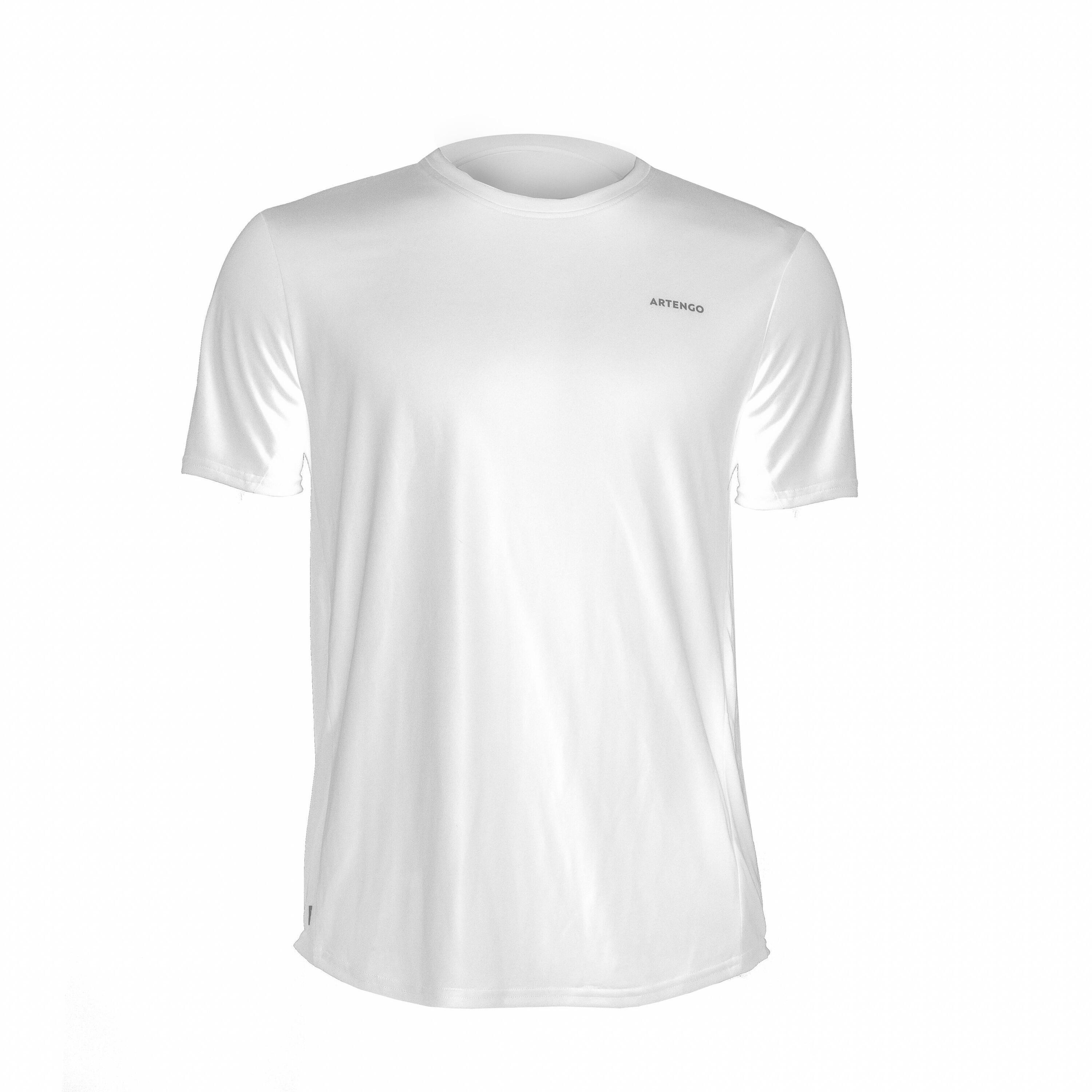 Men's tennis T-shirt TTS100 Club white ARTENGO, white