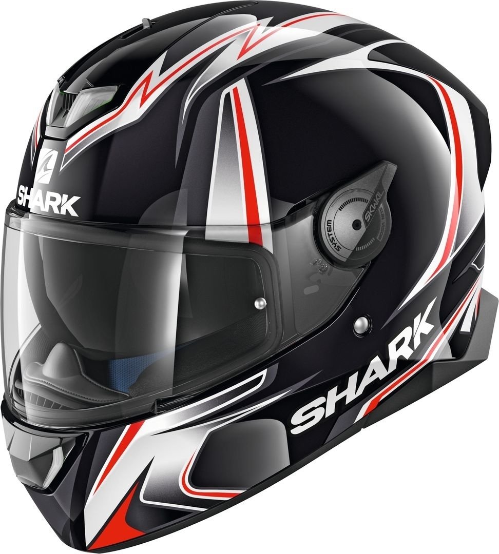 Shark Skwal 2 Replica Sykes Helmet with Holotype, Black/White/Red