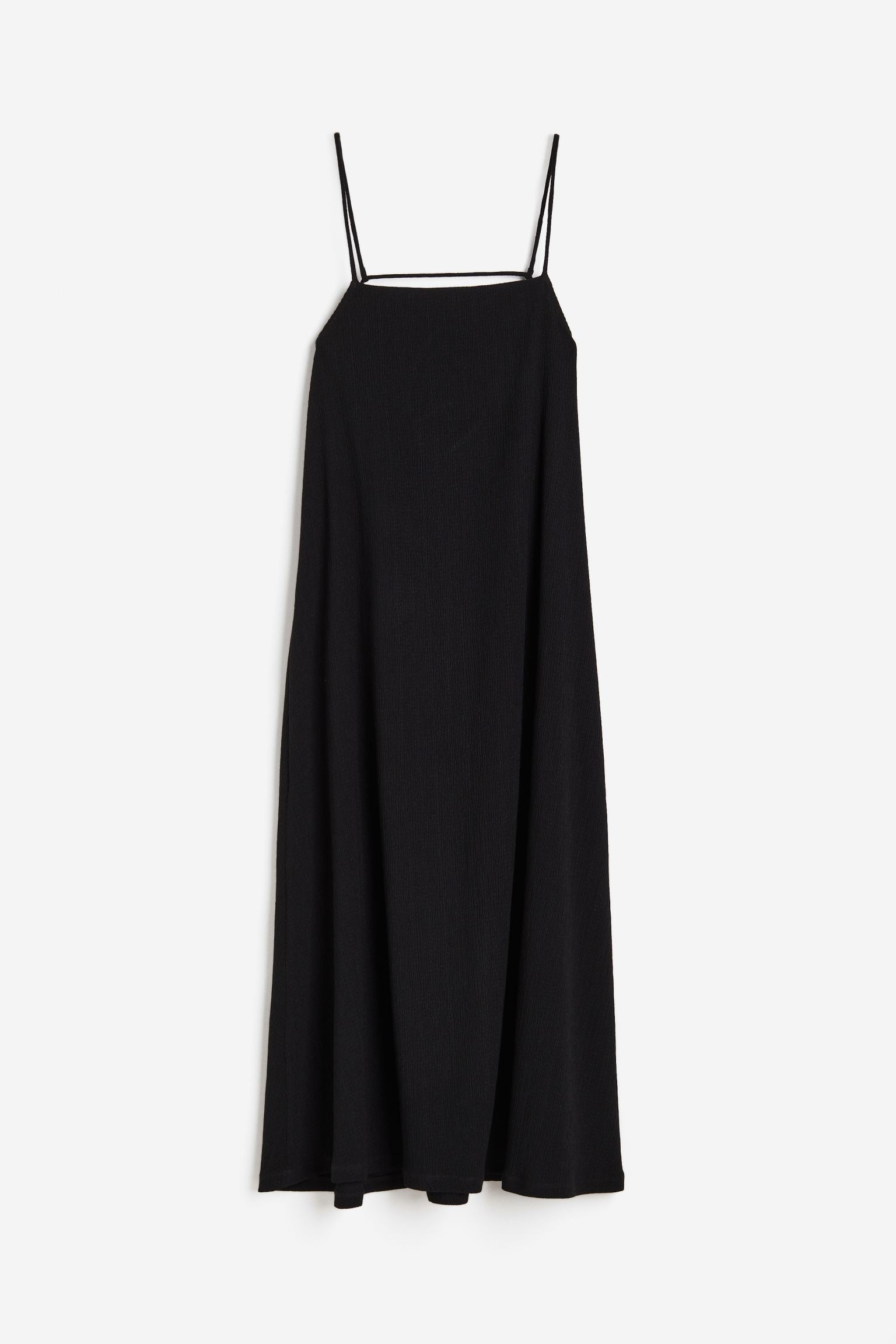 H&M Textured Slip dress, black