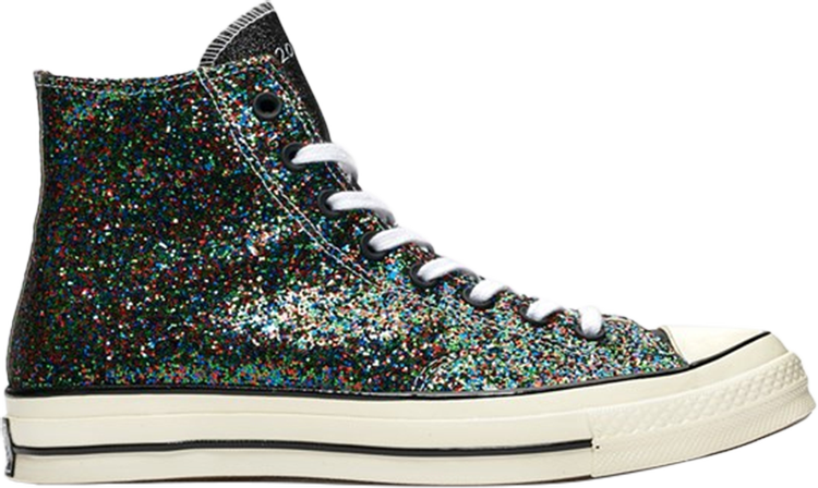 Converse JW Anderson x Chuck 70 Hi Glitter Pack Sneakers - Black Multicolor