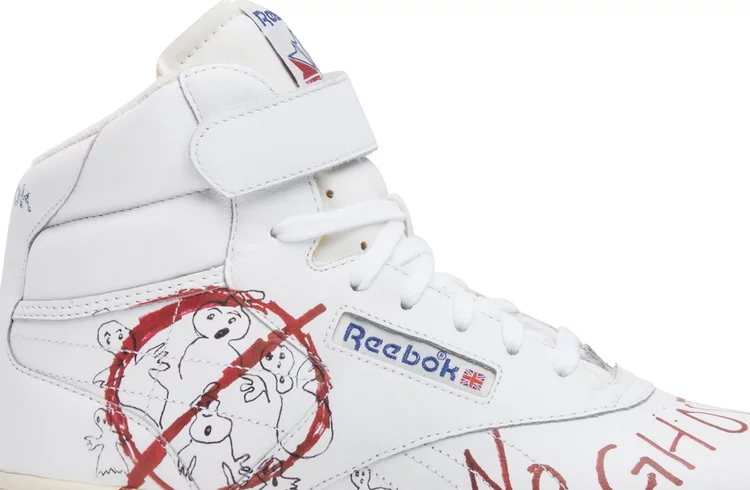 حذاء رياضي bait x stranger things x ghostbusters x ex-o-fit vintage hi 'dustin' Reebok، باللون الأبيض