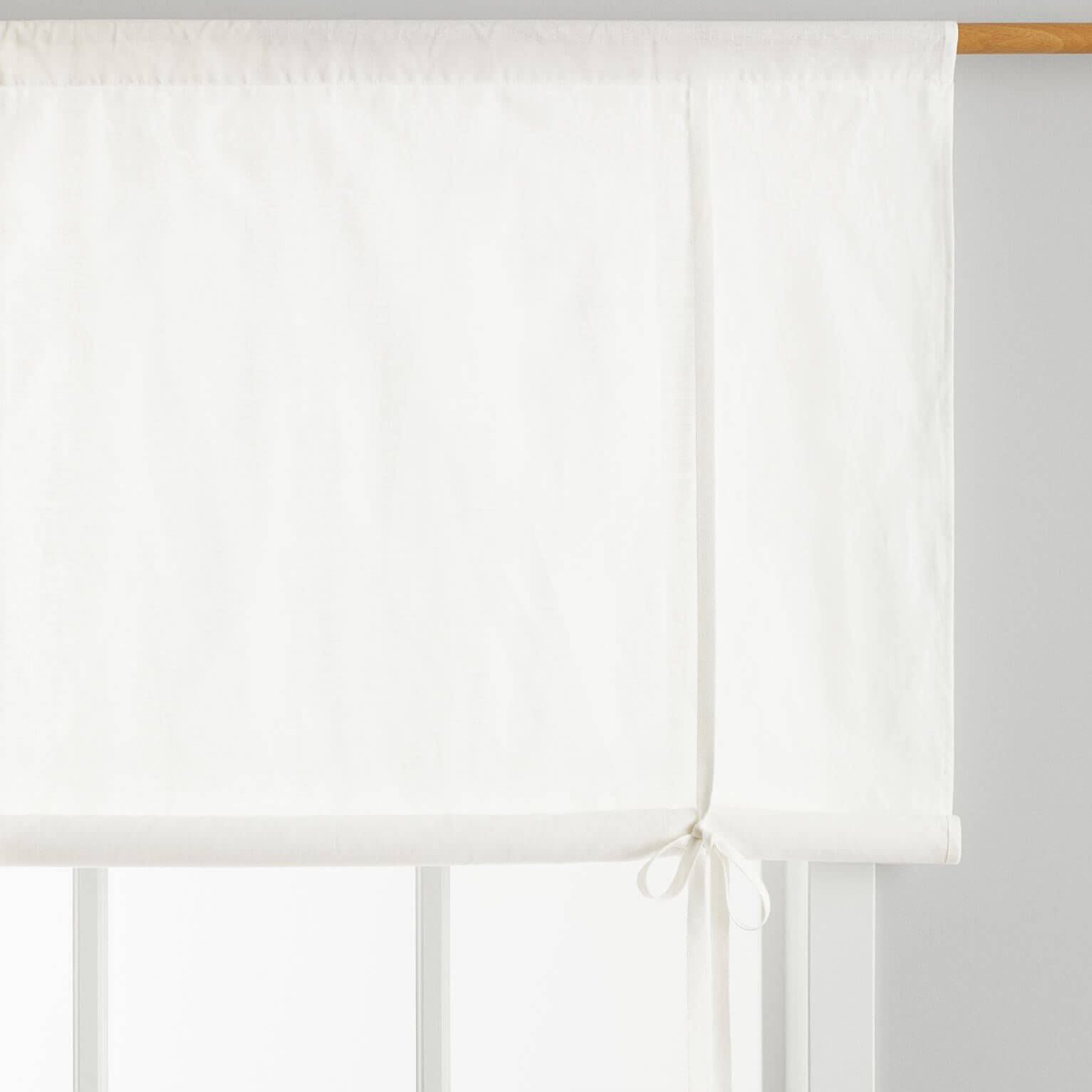 Curtains H&M Home Linen-blend Roll-up, white