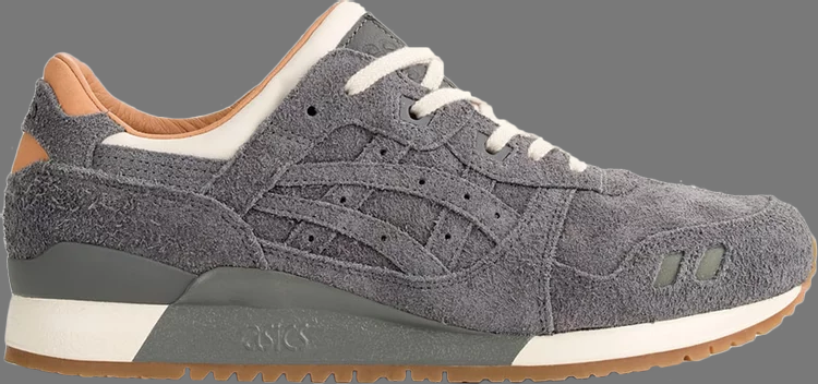 packer shoes x j.crew x gel lyte 3 '1907 collection charcoal' Asics sneakers, gray