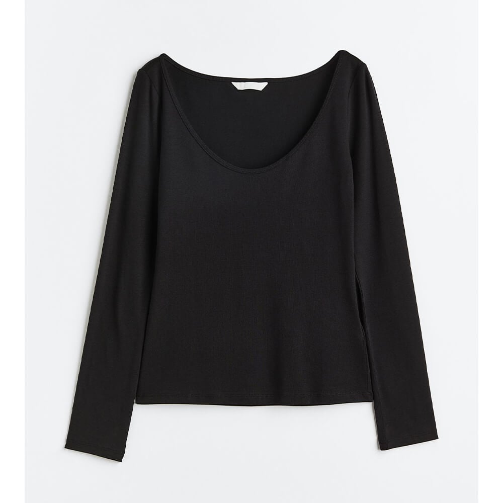 H&M Jersey top, black