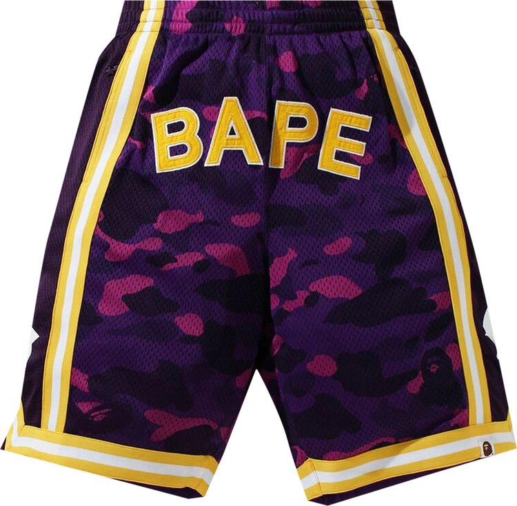 شورت كرة السلة الواسع من BAPE Color Camo "أرجواني"، أرجواني