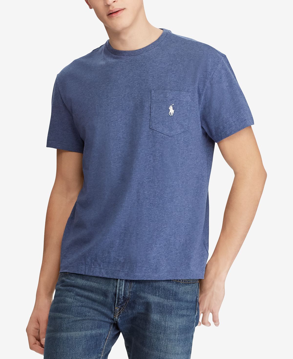 Polo Ralph Lauren Men's Classic Crew Neck Pocket T-Shirt, Multi