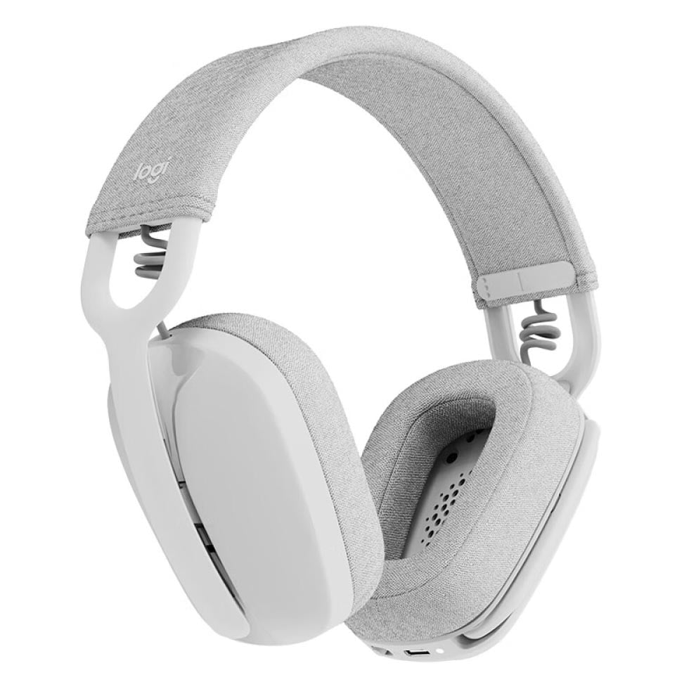 Logitech Zone Vibe 100 Wireless Headset, White