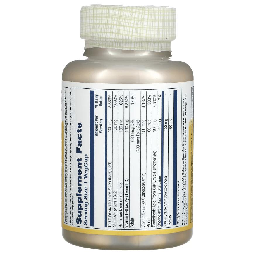 Solaray B vitamin complex, 100 capsules