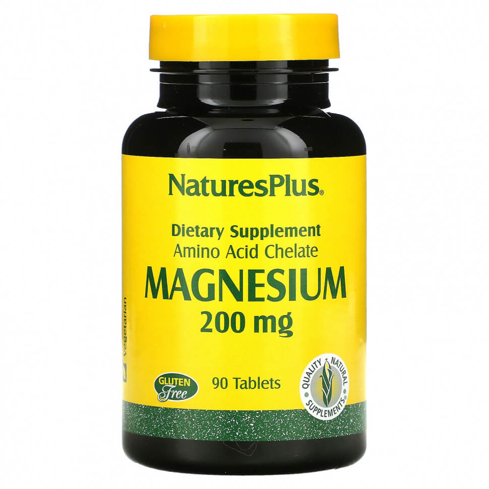 Magnesium NaturesPlus Magnesium, 200 mg, 90 tablets