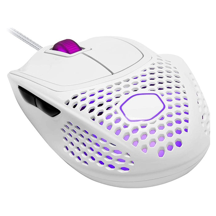 Cooler Master MM720 Wired Gaming Mouse, Glossy White