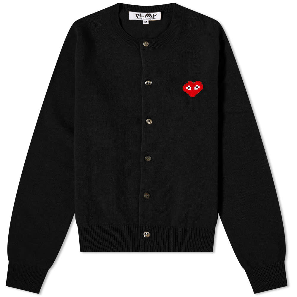 Jumper Comme des Garçons Play Invader Heart Cardigan