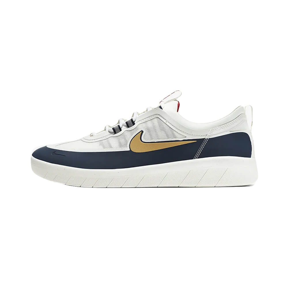 حذاء تزلج Nike SB Nyjah Free 2 Premium باللون الأبيض/الأوبسيديان