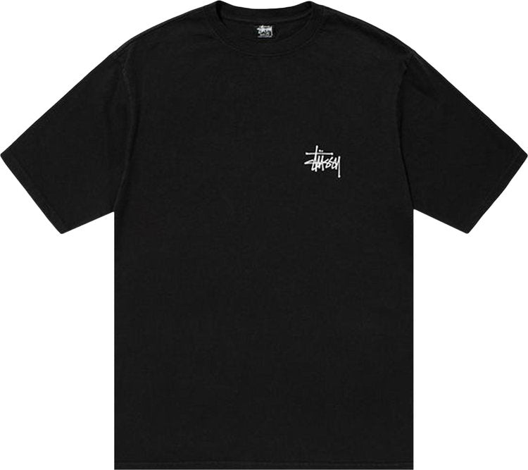 Stussy Basic Pigment Dyed Tee 'Black', black