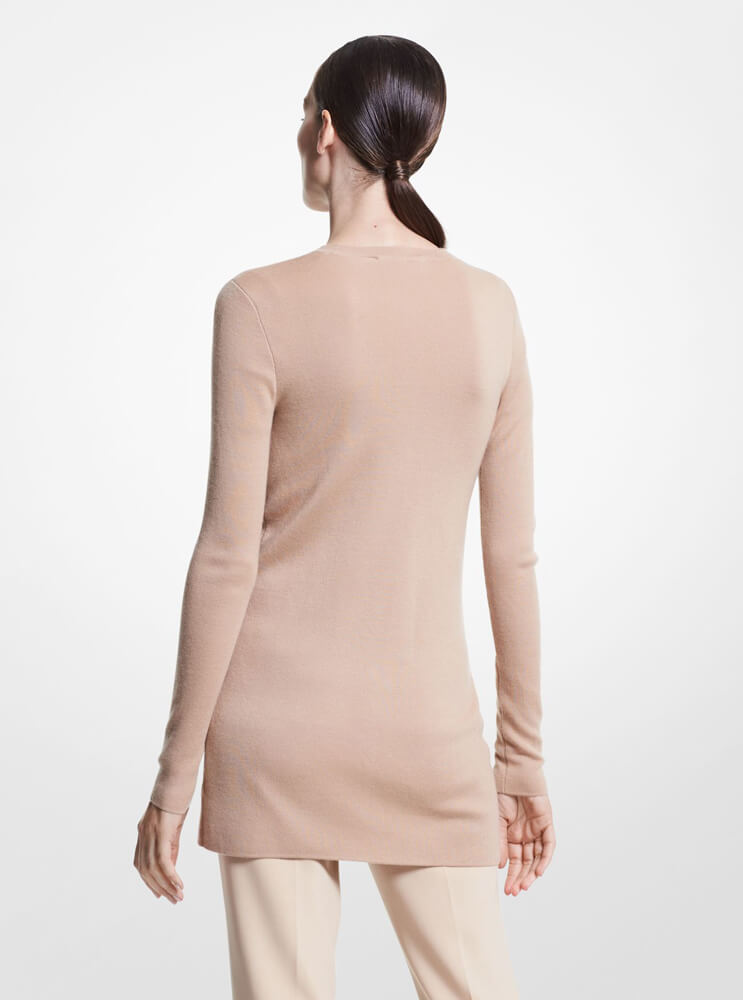 Michael Kors Bette Cashmere cardigan, beige