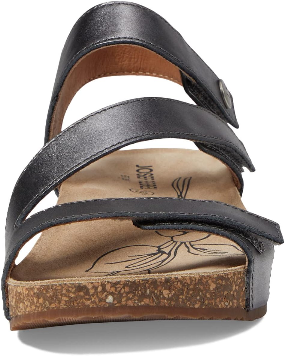 Tonga 25 Josef Seibel Flat Sandals, Anthrazit Antikmetallic