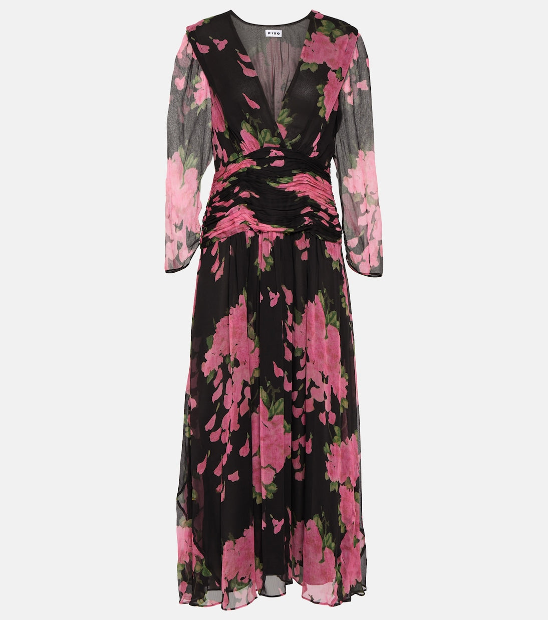 Rixo floral racquel maxi dress, multicolor