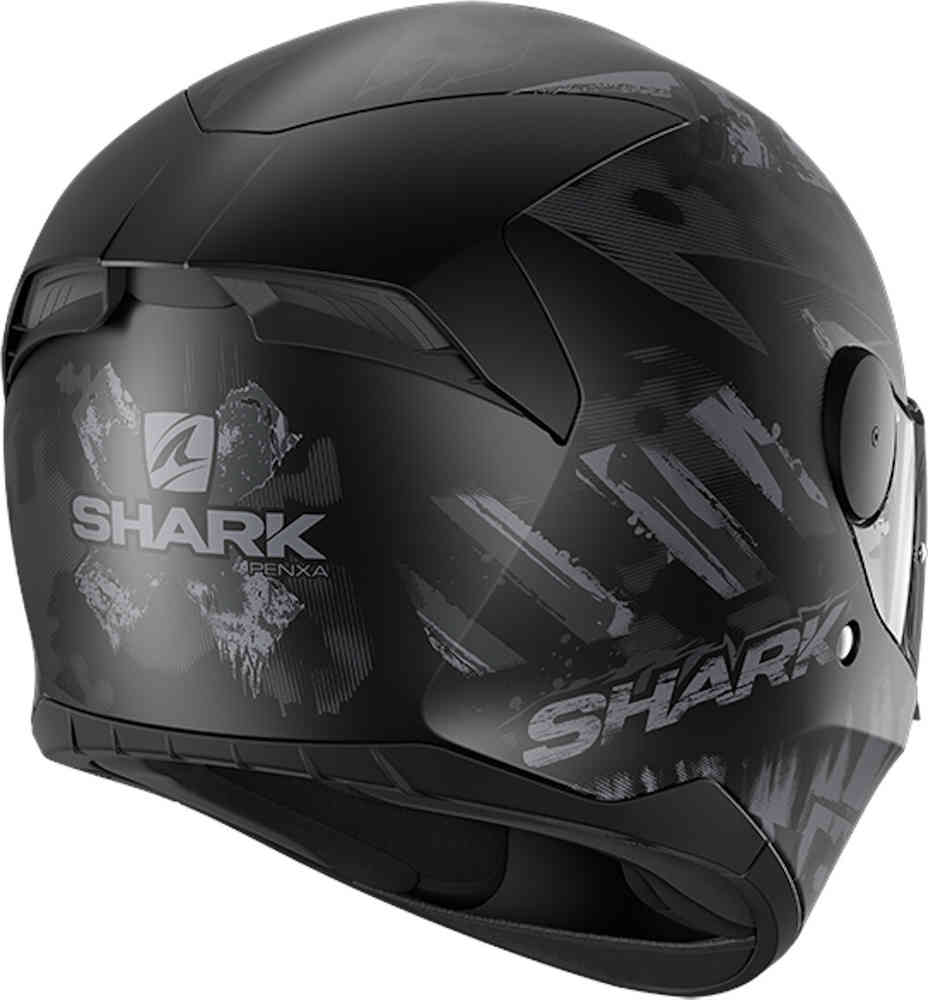 D-Skwal 2 Penxa Shark helmet, matte black/gray