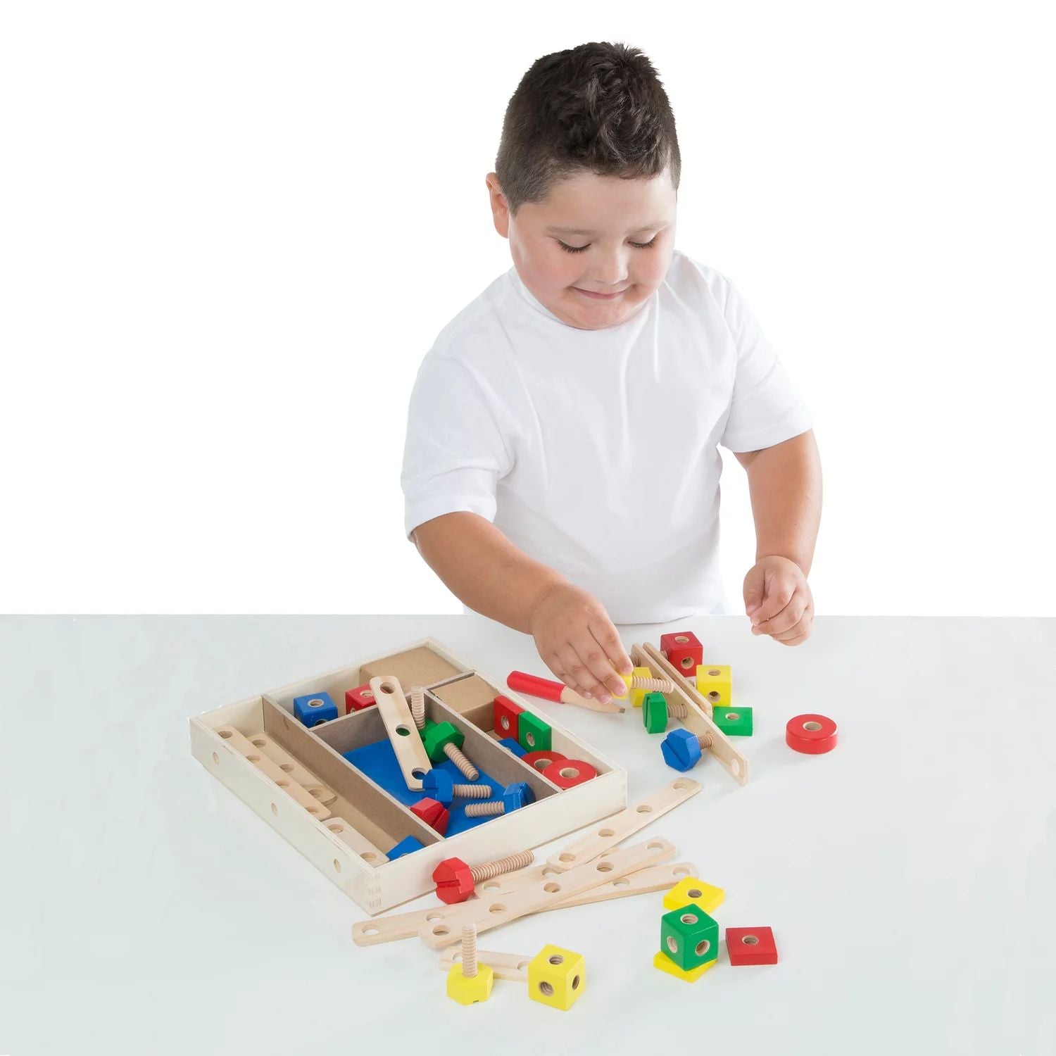 Melissa & Doug construction set in Melissa & Doug box