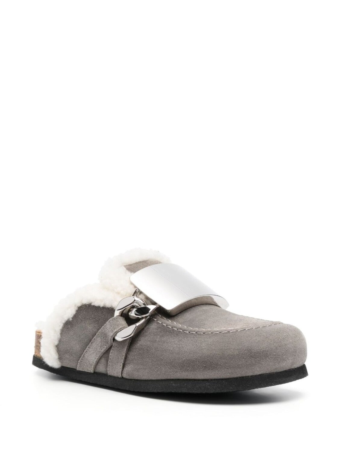 JW Anderson Buckle Loafers, Grey