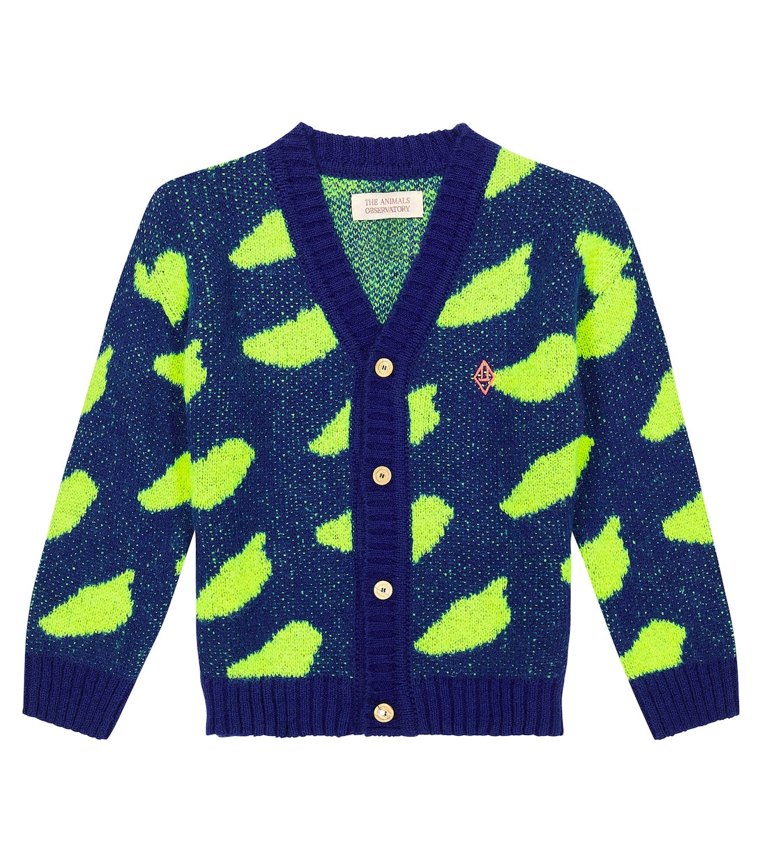 The Animals Observatory raccoon cardigan, blue