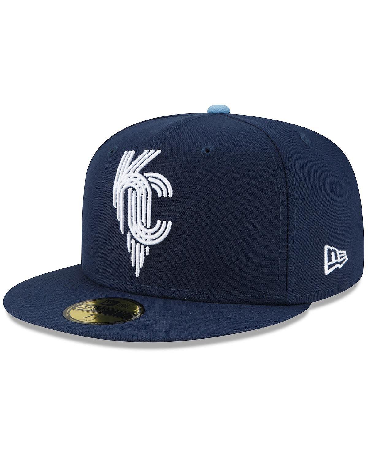 Kansas City Royals Men's Navy Blue Fitted Hat 2022 City Connect 59FIFTY New Era