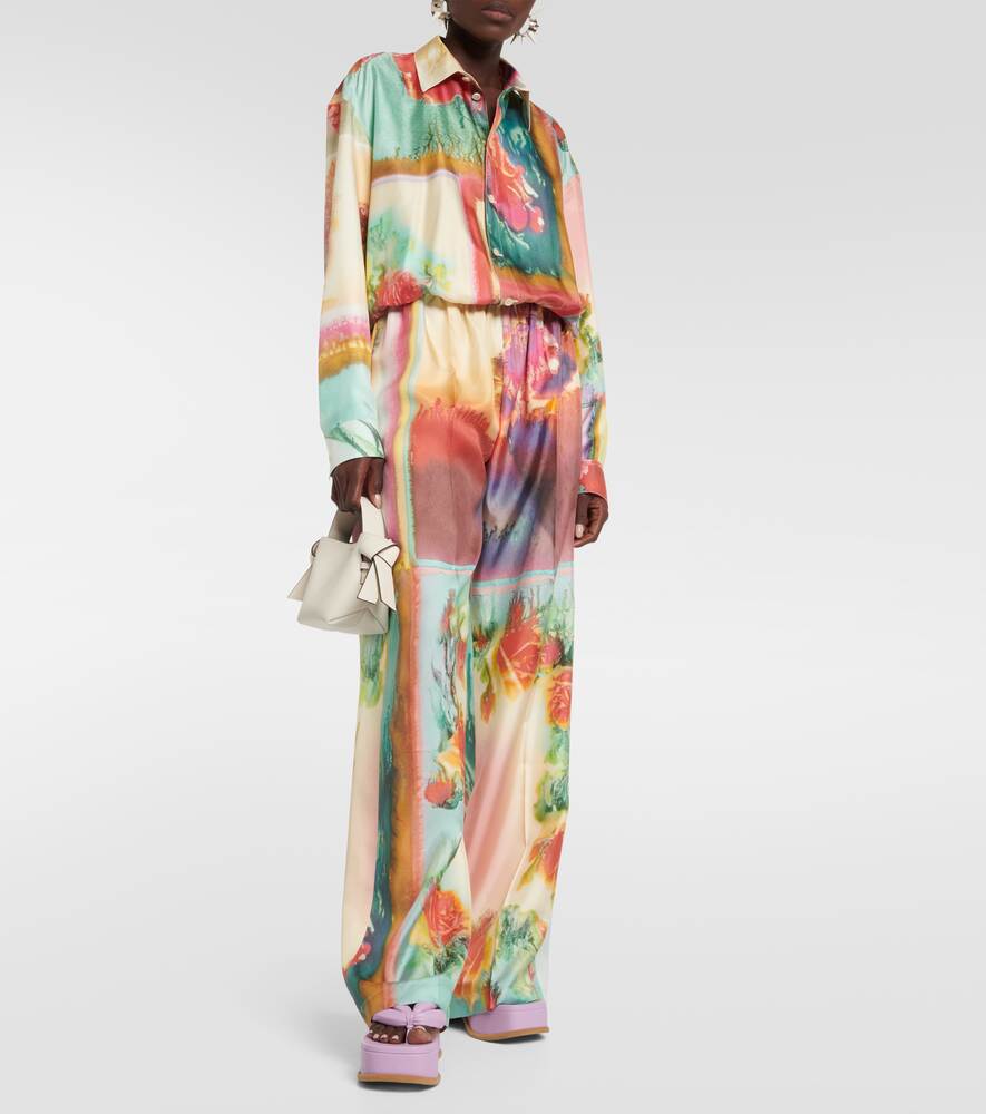 JEAN PAUL GAULTIER printed silk shirt, multicolor