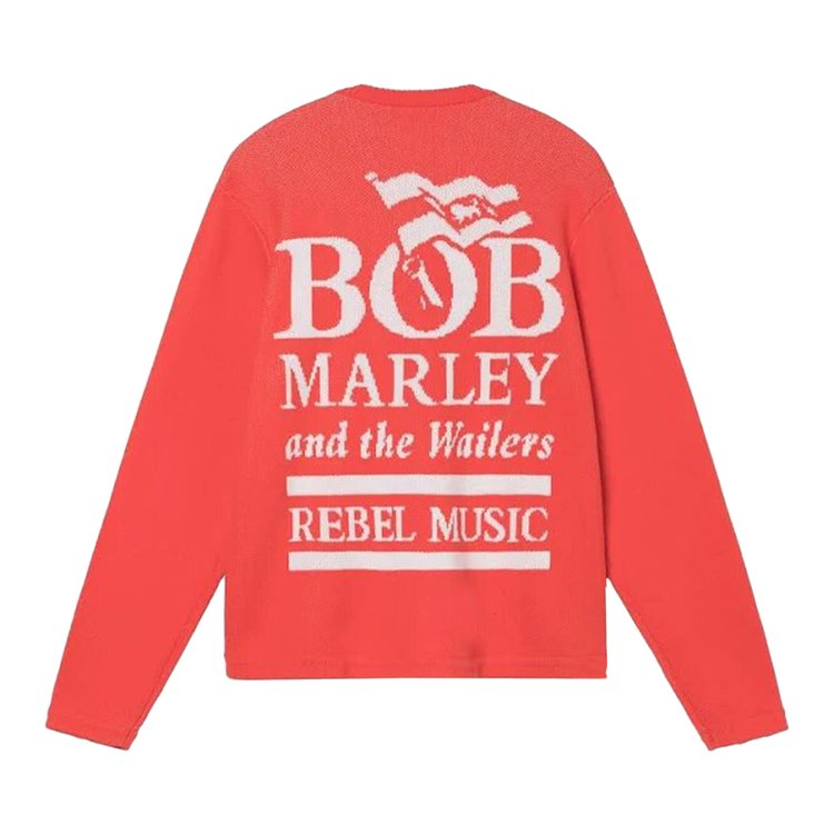 Stussy Bob Marley 'Red' Sweater, red