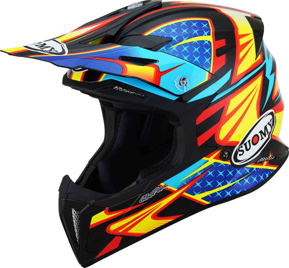 X-Wing Duel Suomy Motocross Helmet, Black Yellow