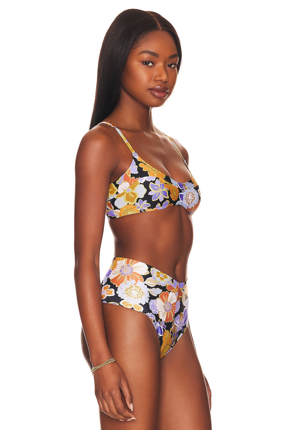 L*SPACE Fused Alec Bikini Top, Sugar And Spice Floral