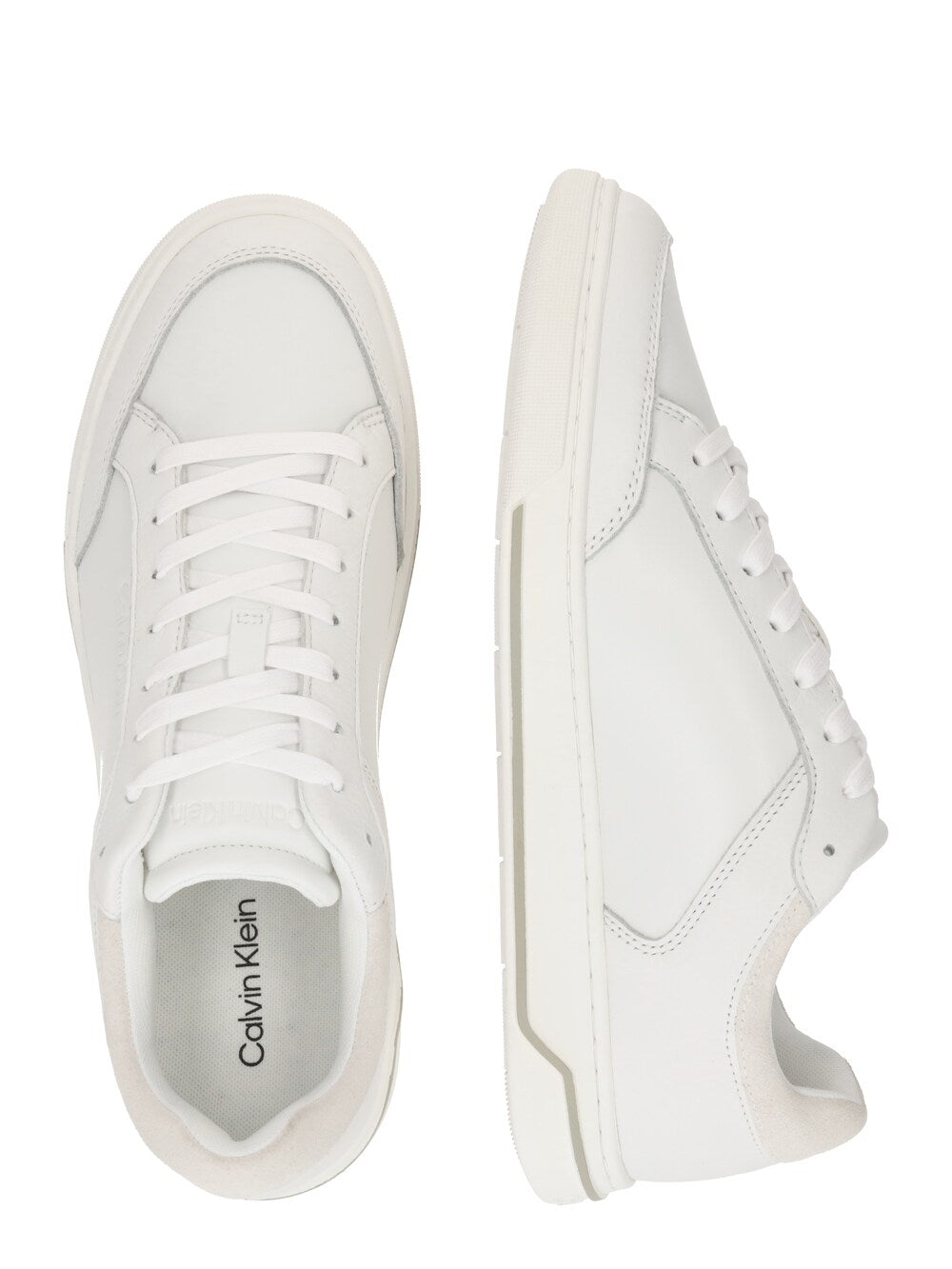 Calvin Klein sneakers, white/white wool