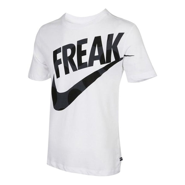 تي شيرت Nike ASGA للرجال NK DF FREAK PRINT SS TE أبيض، أبيض