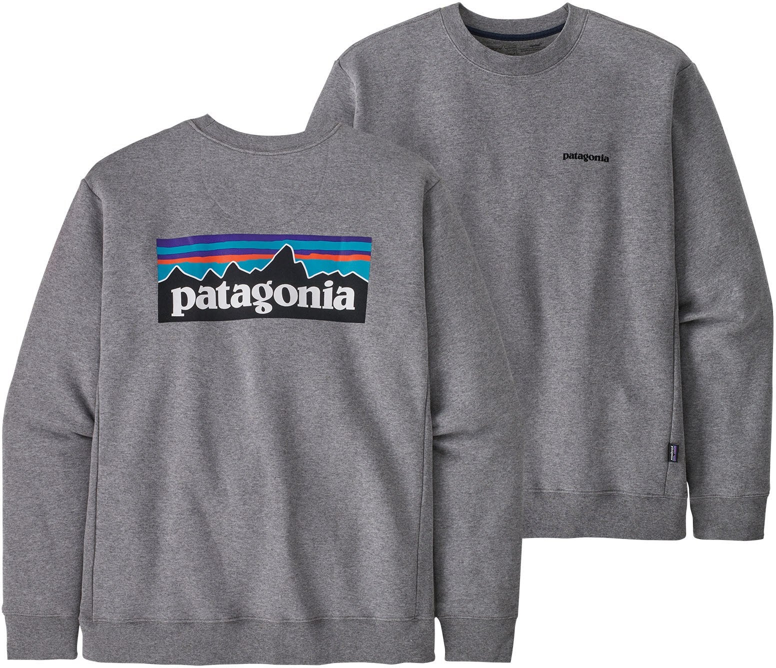 Patagonia P-6 Uprisal Crew Logo Sweatshirt, Gray