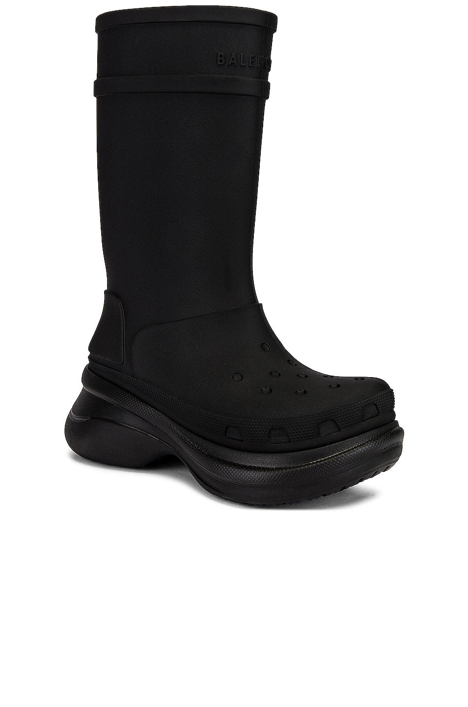 Balenciaga Crocs boots, black