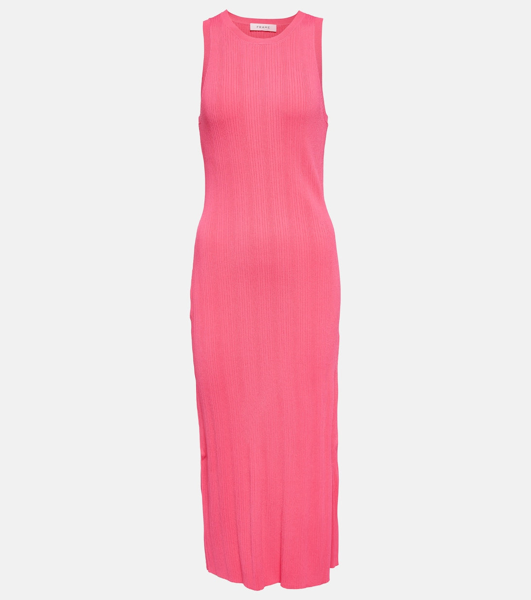 Ribbed midi dress FRAME, pink