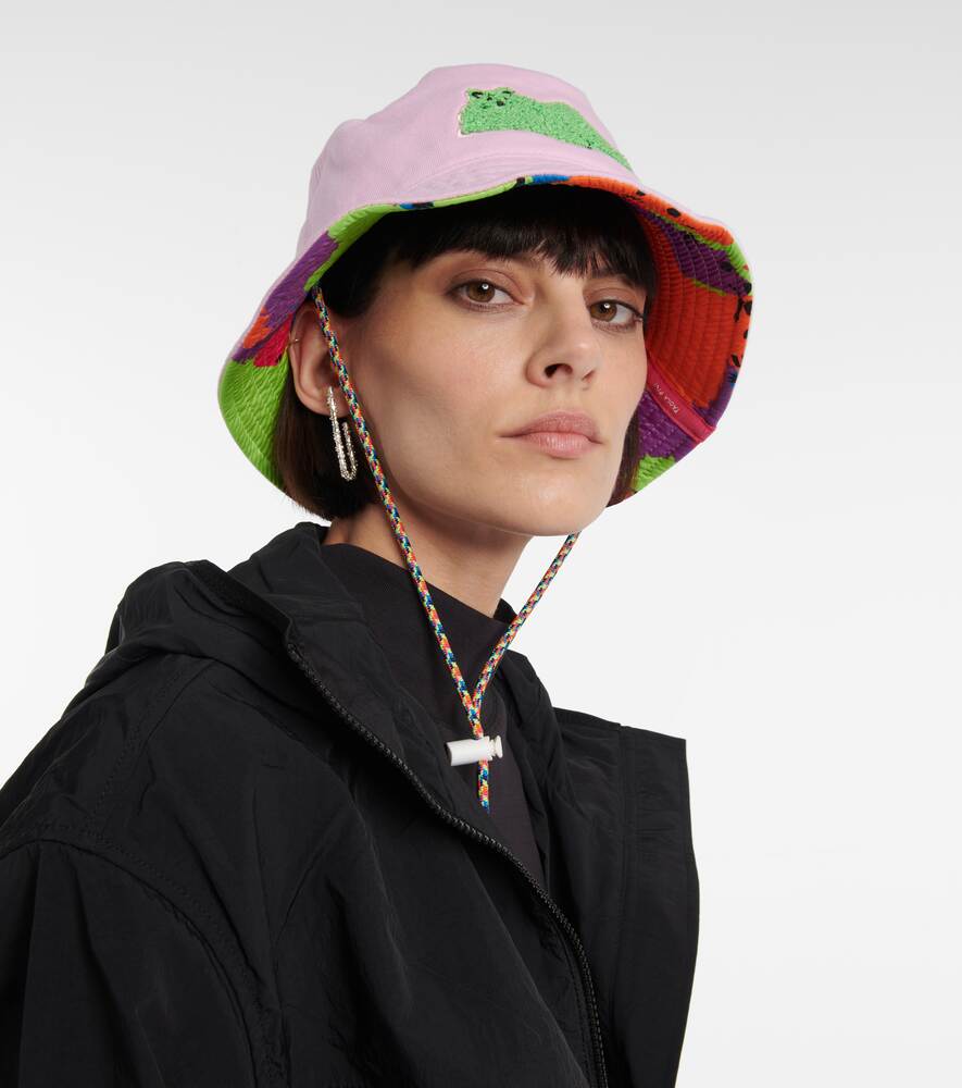 Panama hat from collaboration with Paola Pivi Canada Goose, pink