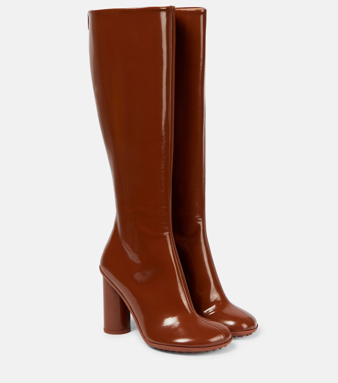 Atomic boots in Bottega Veneta leather, brown