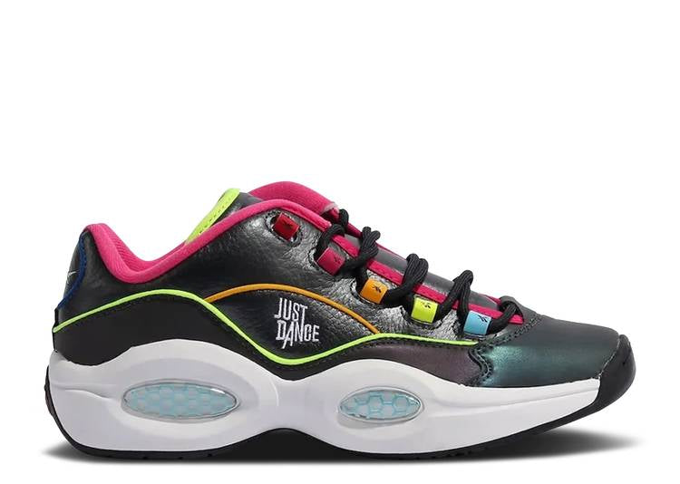 حذاء رياضي Reebok JUST DANCE X QUESTION LOW 'BLACK IRIDESCENT' باللون الفضي